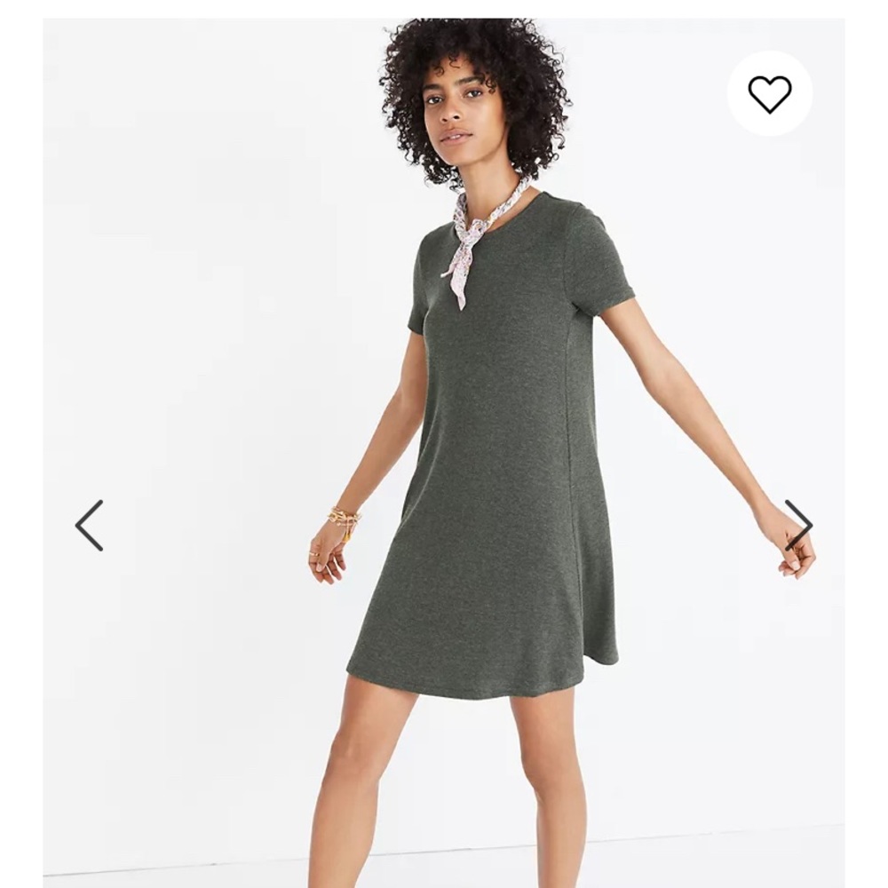 Madewell Ribbed Swingy Tee Dress